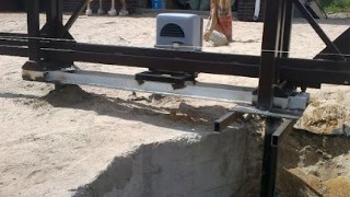 Купить сваи для ворот в Биробиджан. Заказать ворота на сваях под ключ от 21683 руб